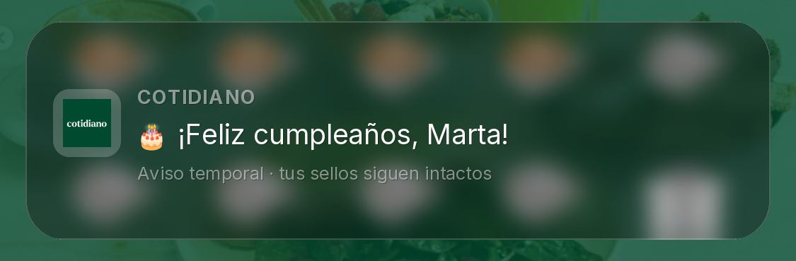 Felicitación de cumpleaños sobre la tarjeta